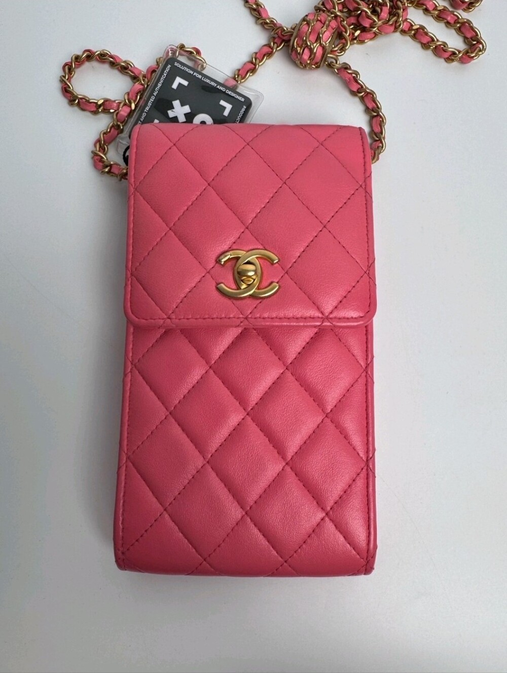 Chanel Pink Phone Holder